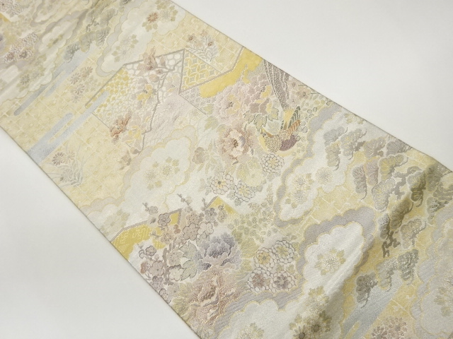 JAPANESE FUKURO OBI / WOVEN FOLDING SCREEN